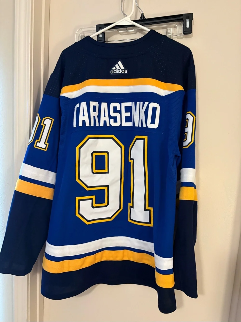 adidas Saint Louis blues tarasenko jersey size 46 small new nwt jersey